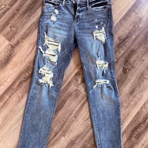 Judy Blue Ripped Blue Jeans